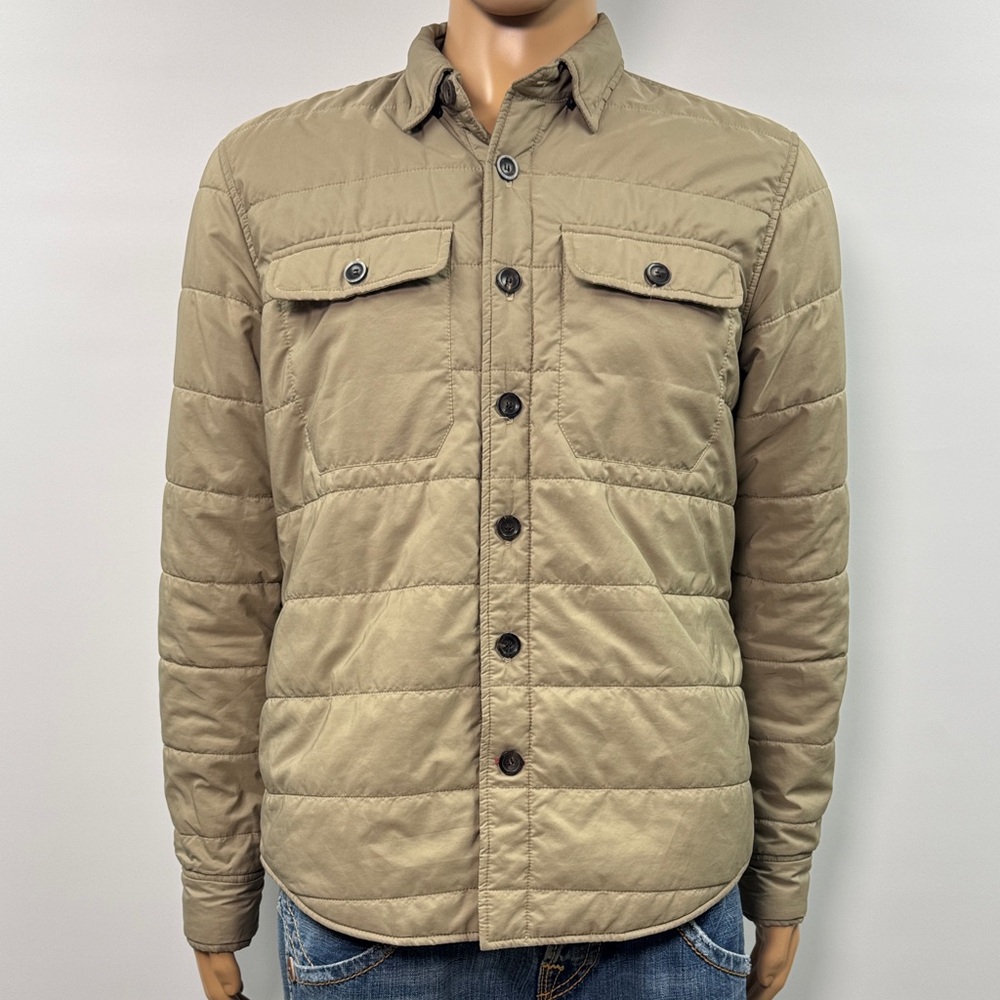 Apolis Global Citizen Quilted CPO Tan Jacket Size Large